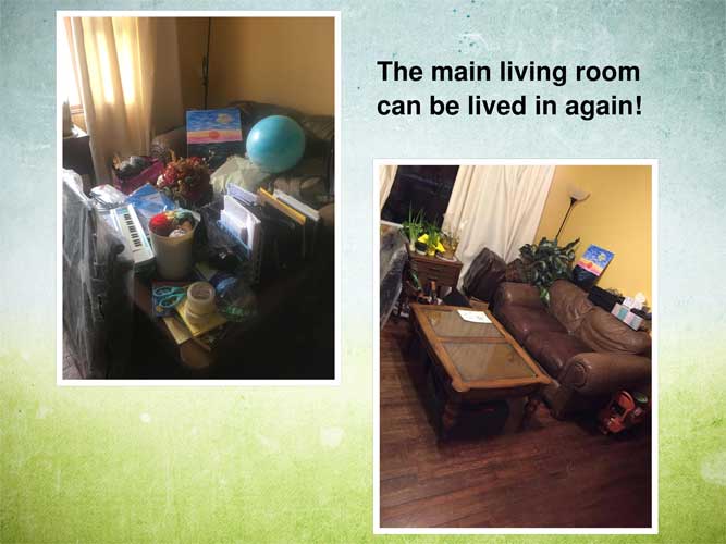 Home Organizing Services, Before and After Example