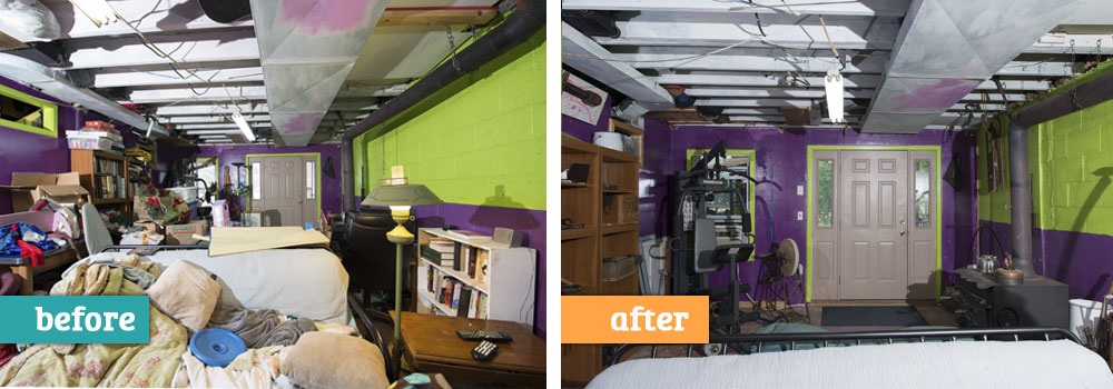 Home Organizing Services, Before and After Example